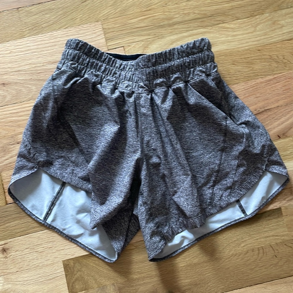 Gray Lululemon Tracker Shorts